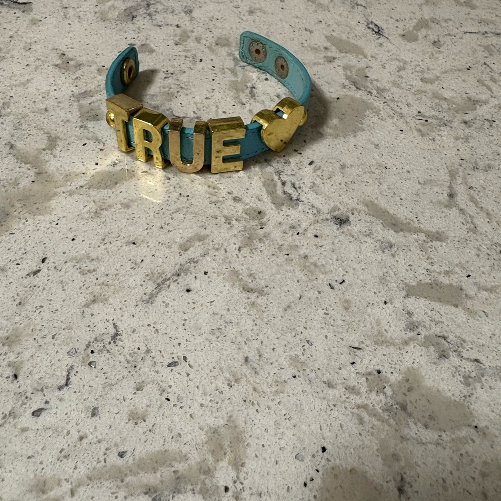Marc Jacobs Gold True Love  Bracelet with Blue Band